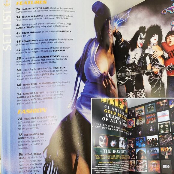 Gene Simmons Tongue Magazine Vintage Fall 2002 KISS Sable Tony Hawk Y2K Unread - Picture 3 of 8